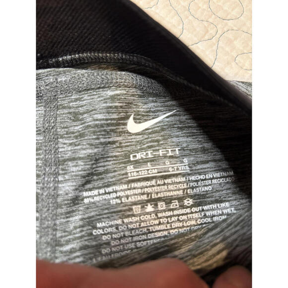 Nike Pro Gray Girl's Athletic Compression Shorts Size 6X #3 - Picture 4 of 4